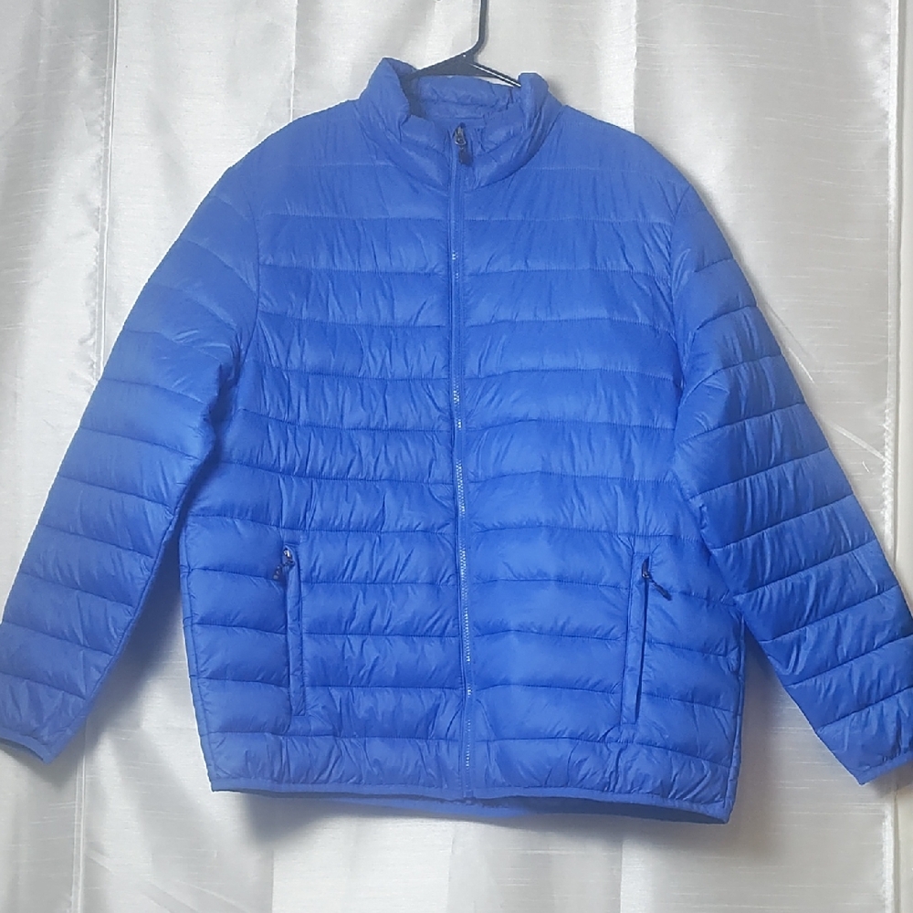 Swiss Tech Vibrant Blue Quilted Jacket Size XL